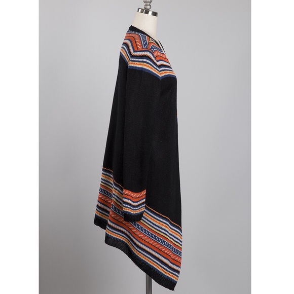 Multi Colored Open Front Cardigan - Picture 4 of 6